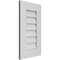 Ekena Millwork Vertical Surface Mount PVC Gable Vent: Non-Functional, w/ 3-1/2"W x 1"P Standard Frame, 14"W x 24"H GVPVE14X2401SN - alternate 2
